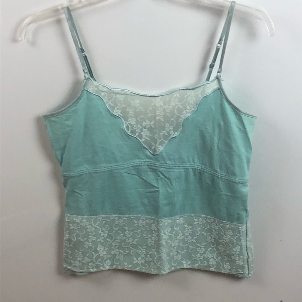 Fossil sea foam green top